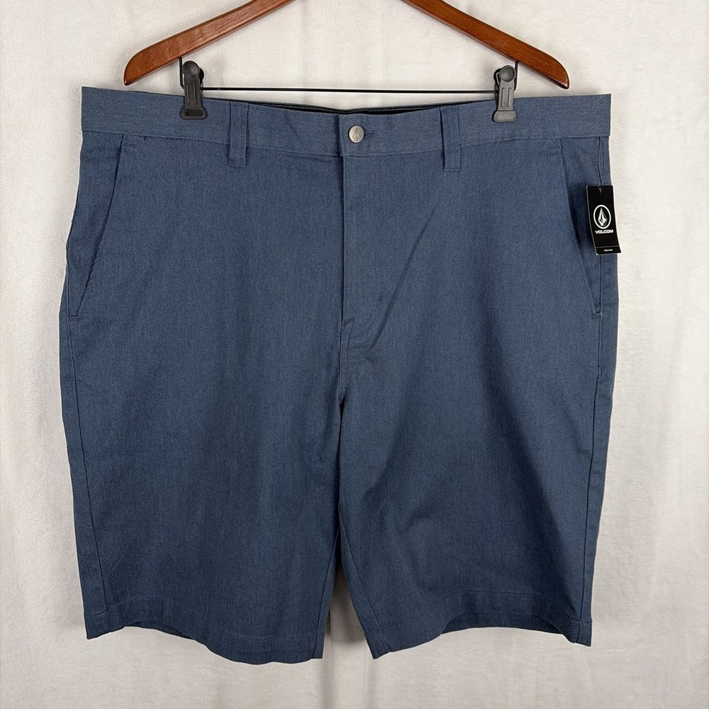 Volcom Shorts Mens Gray V Monty Chino 10" Inseam Stretch Fabric Sz 40 NWT